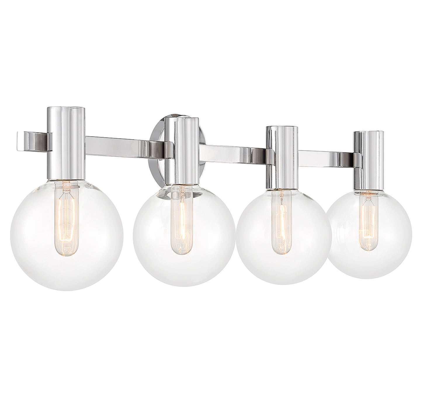 Wright 4-Light Bathroom Vanity Light in Chrome