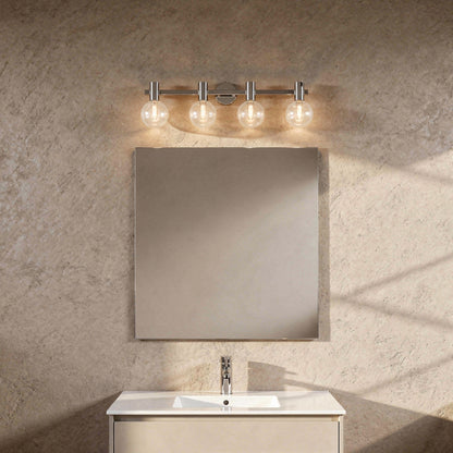 Wright 4-Light Bathroom Vanity Light in Chrome