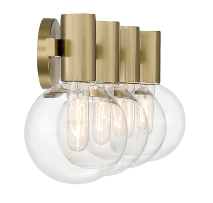 Wright 4-Light Bathroom Vanity Light in Chrome