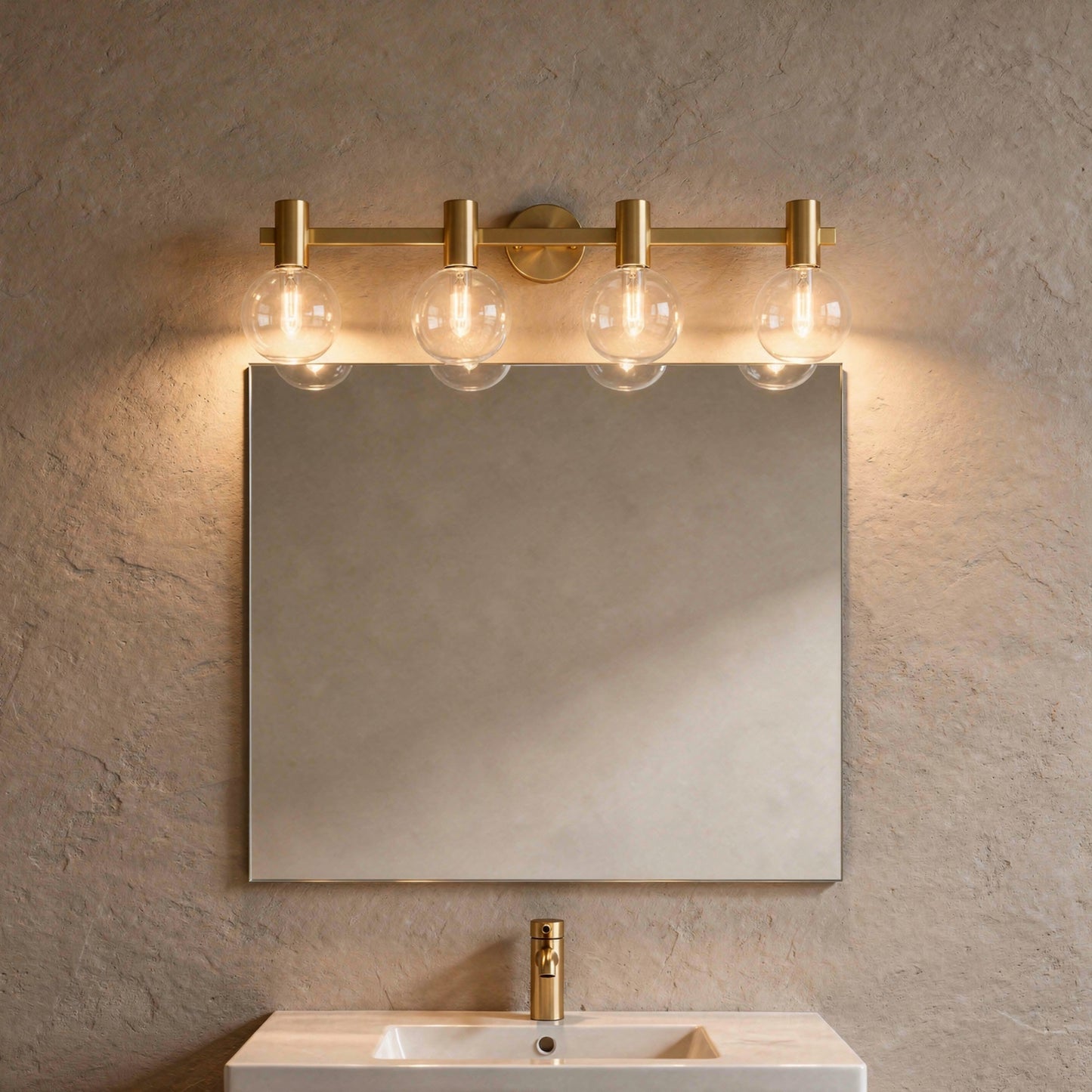 Wright 4-Light Bathroom Vanity Light in Chrome