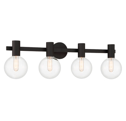 Wright 4-Light Bathroom Vanity Light in Chrome