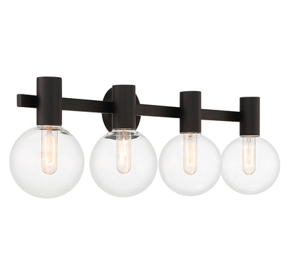 Wright 4-Light Bathroom Vanity Light in Chrome