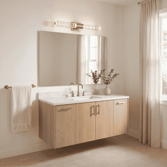 Savoy House Beale LED Bathroom Vanity Light, 28" - Noble Brass, view 2