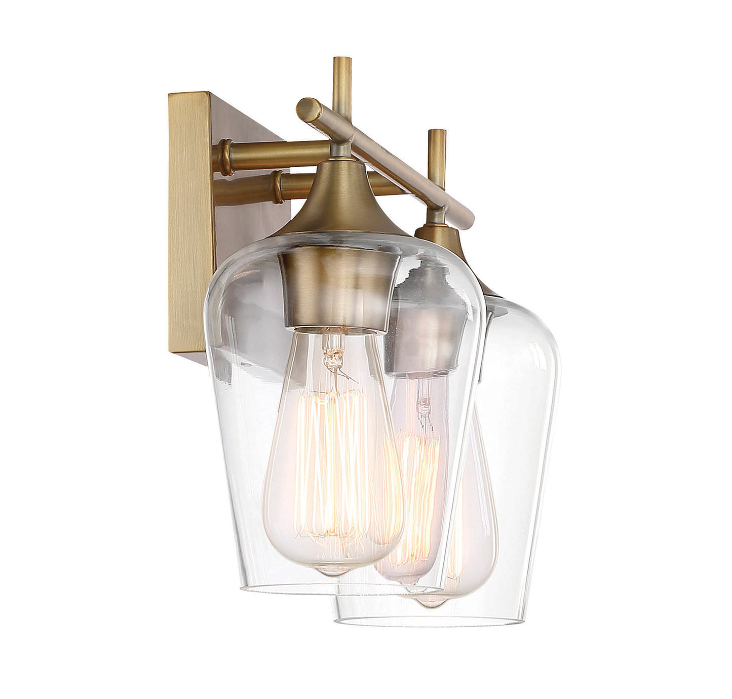 Octave 2-Light Bathroom Vanity Light in Polished Chrome