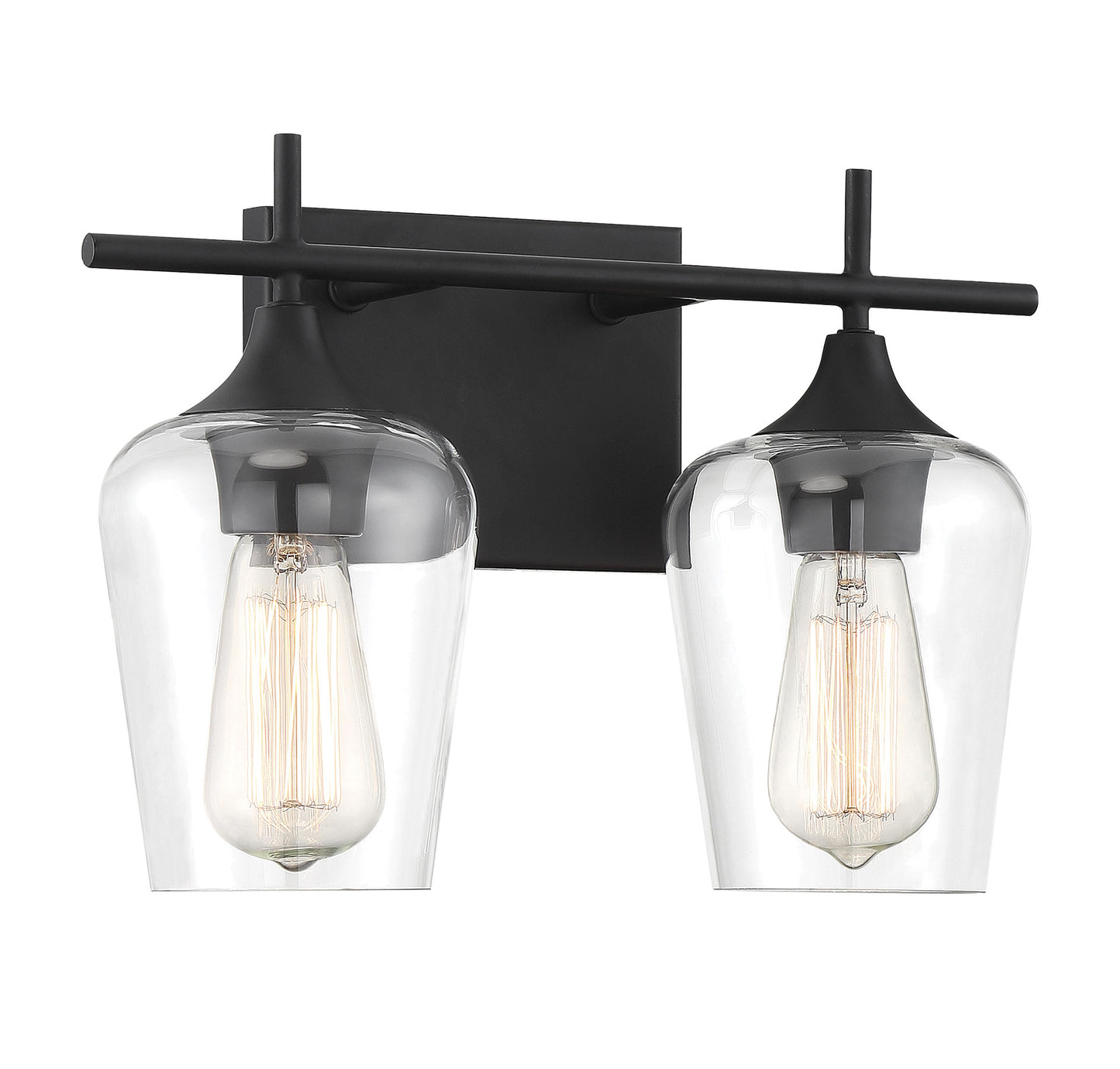 Octave 2-Light Bathroom Vanity Light in Polished Chrome