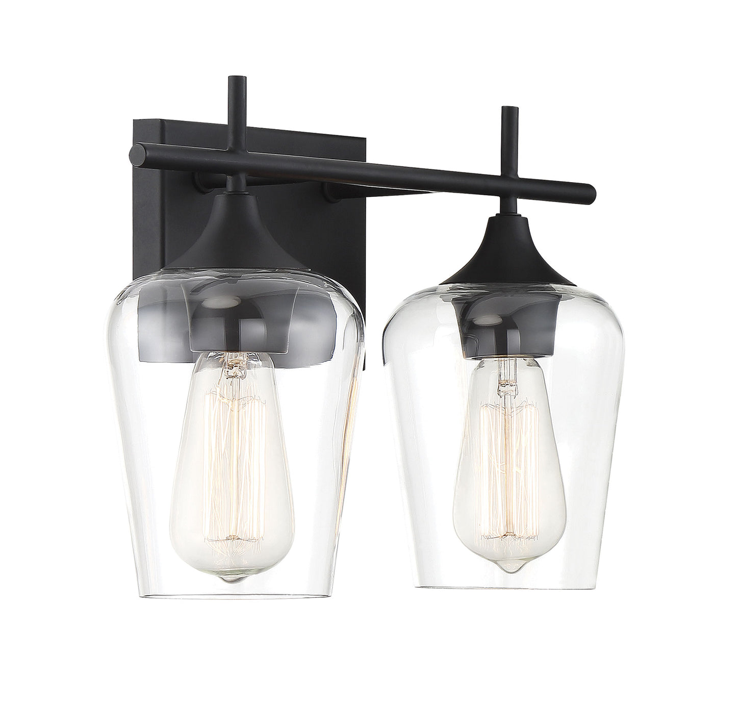Octave 2-Light Bathroom Vanity Light in Polished Chrome