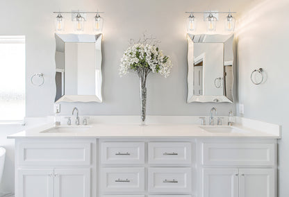 Octave 3-Light Bathroom Vanity Light in Polished Chrome