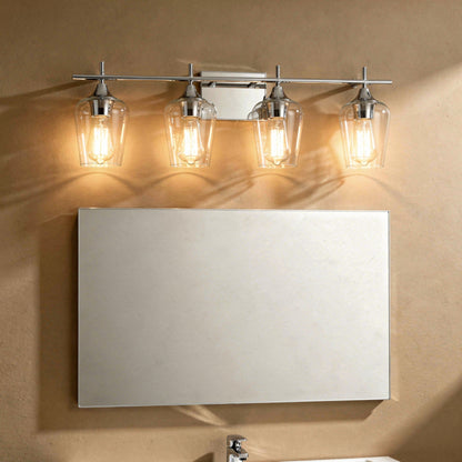 Octave 4-Light Bathroom Vanity Light in Polished Chrome