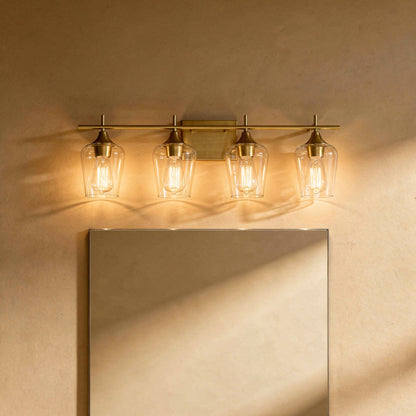 Octave 4-Light Bathroom Vanity Light in Polished Chrome
