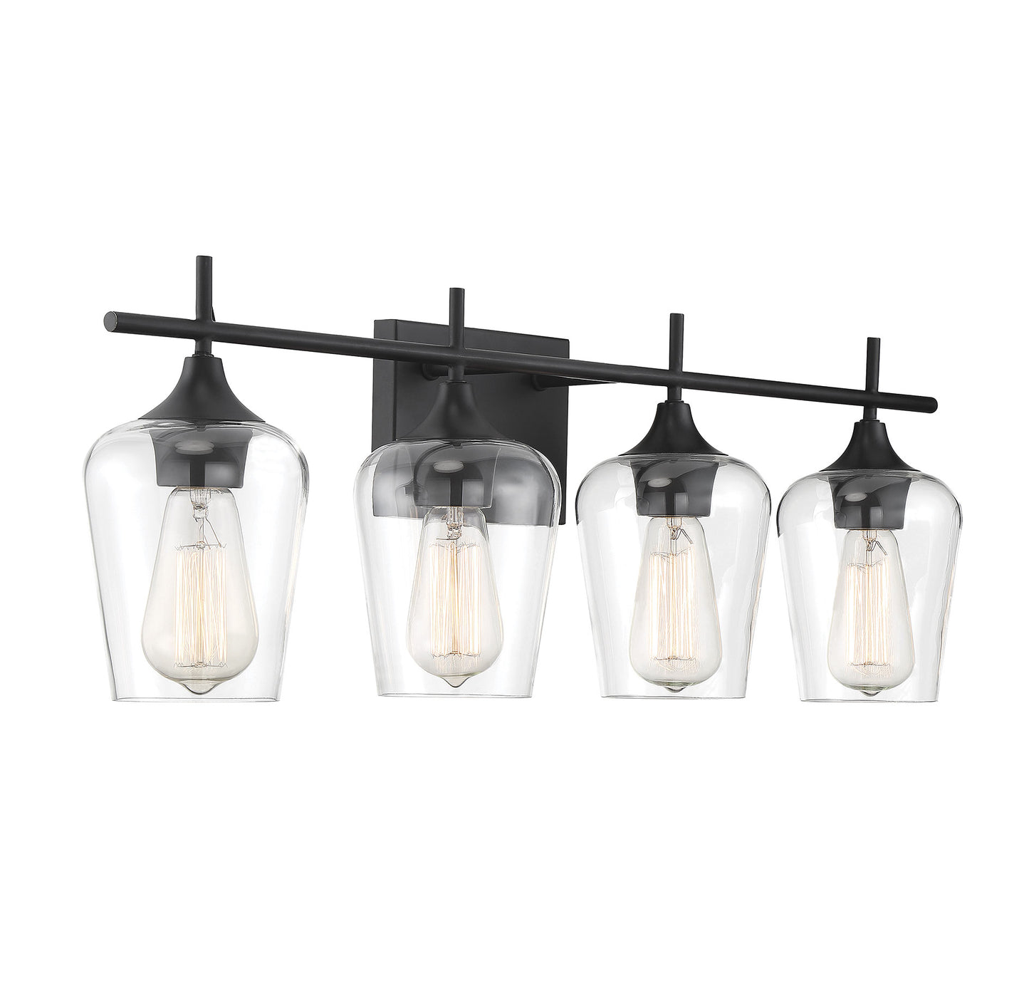 Octave 4-Light Bathroom Vanity Light in Polished Chrome