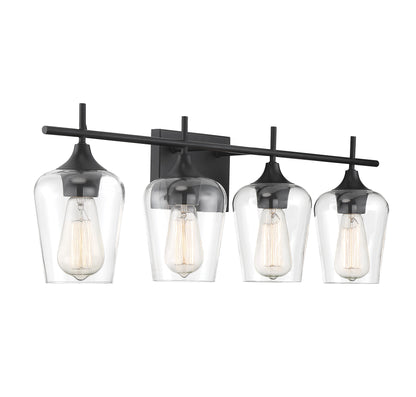Octave 4-Light Bathroom Vanity Light in Polished Chrome