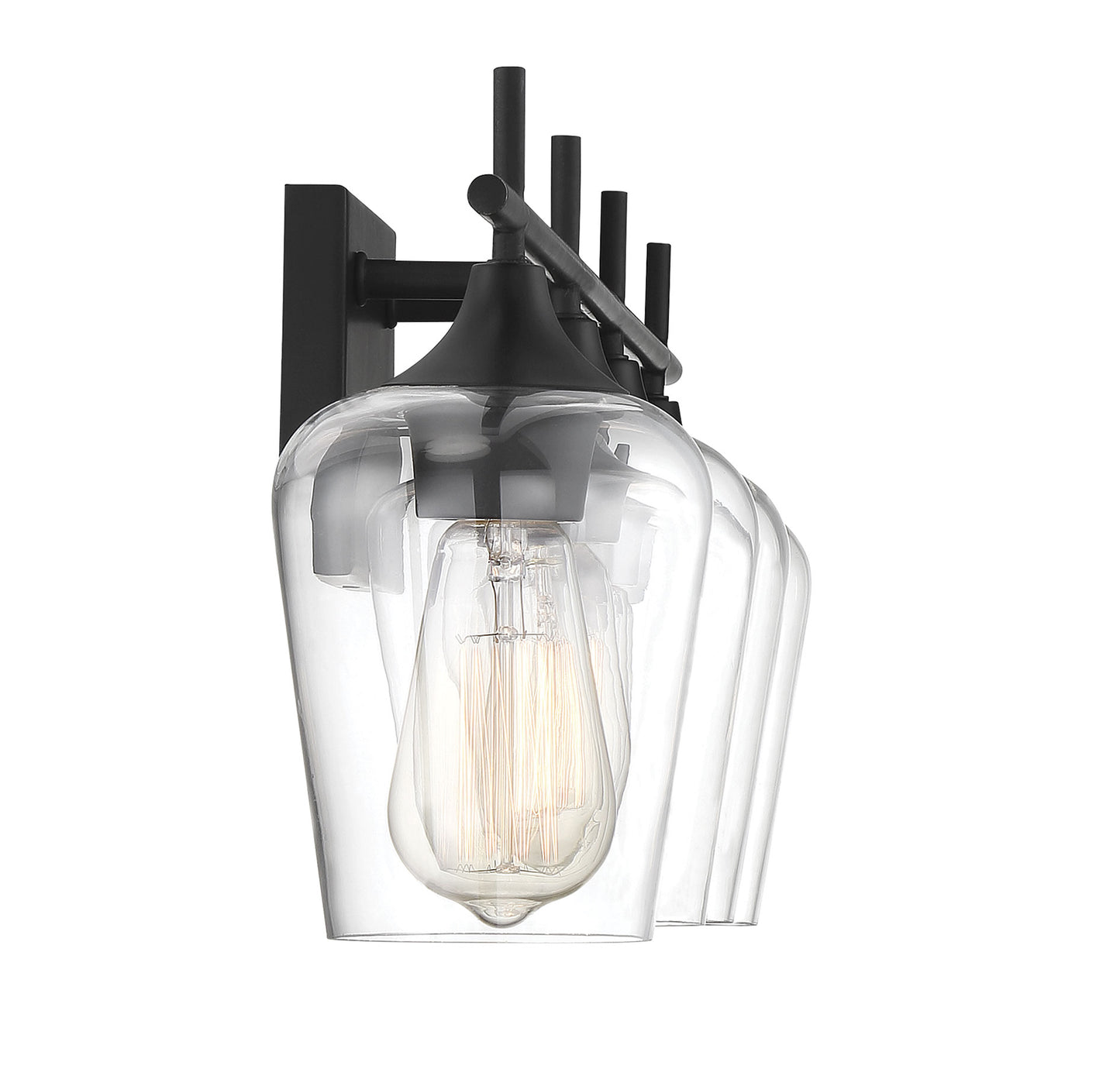 Octave 4-Light Bathroom Vanity Light in Polished Chrome