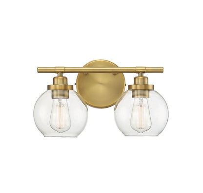 Savoy House Carson 2-Light Bath Vanity Warm Brass