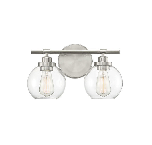 Savoy House Carson 2-Light Bath Vanity Satin Nickel