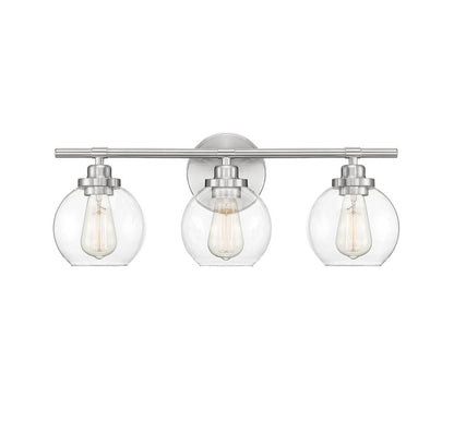 Savoy House Carson 3-Light Bath Vanity Satin Nickel