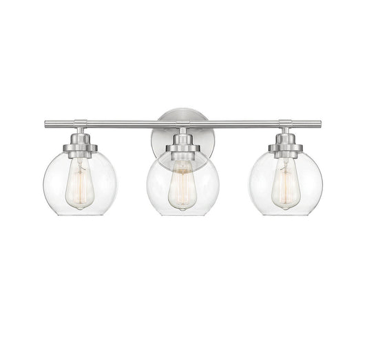Savoy House Carson 3-Light Bath Vanity Satin Nickel