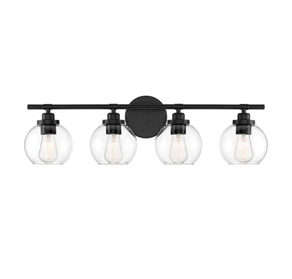 Savoy House Carson 4-Light Bath Vanity Matte Black