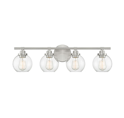 Savoy House Carson 4-Light Bath Vanity Satin Nickel