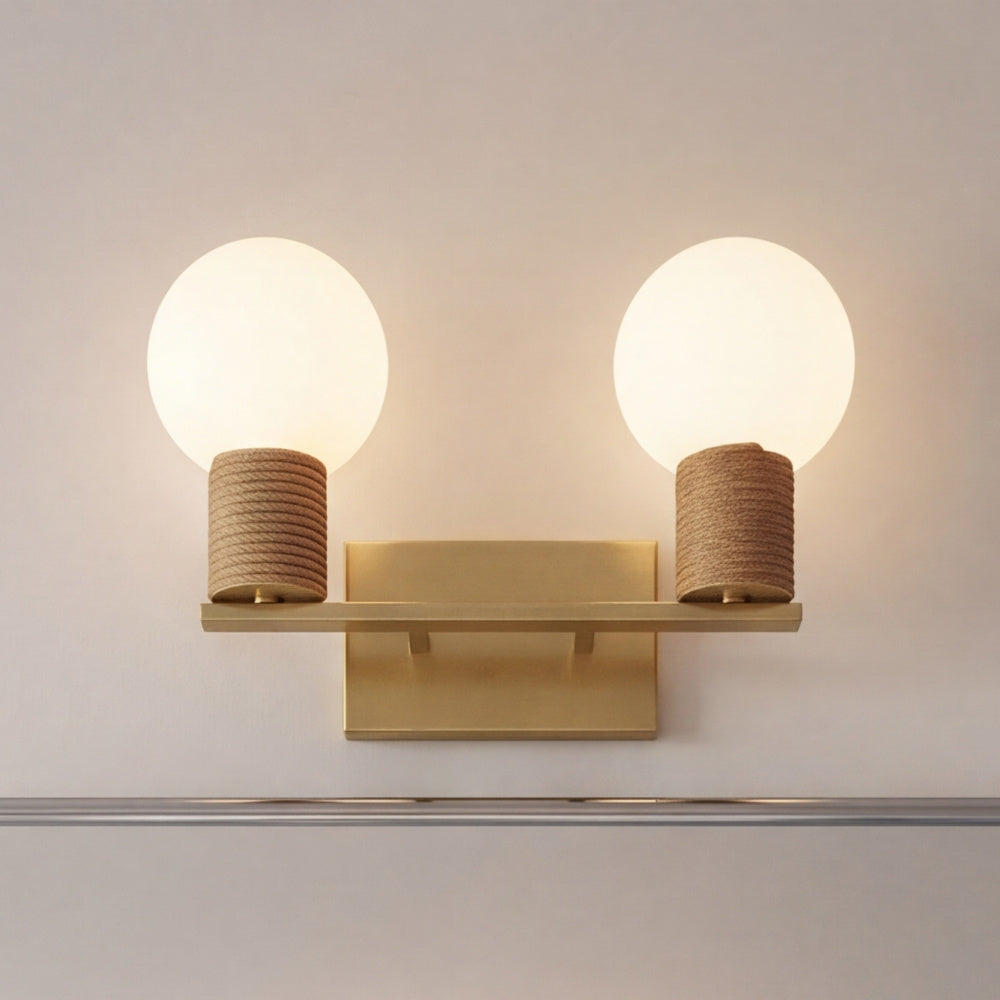 Savoy House Jarrell 2-Light Bathroom Vanity Light - Warm Brass