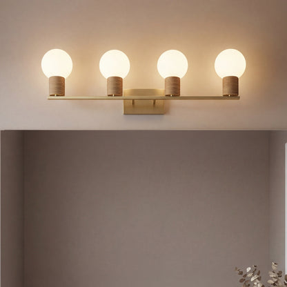 Savoy House Jarrell 4-Light Bathroom Vanity Light - Warm Brass