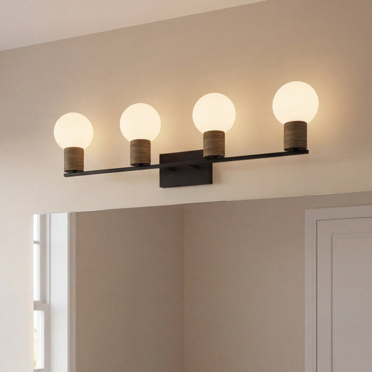 Savoy House Jarrell 4-Light Bathroom Vanity Light - Matte Black