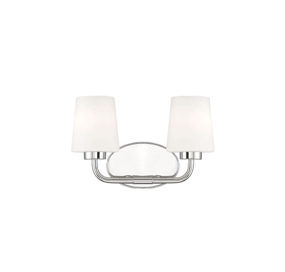 Savoy House Capra 2-Light Bath Vanity Polished Nickel