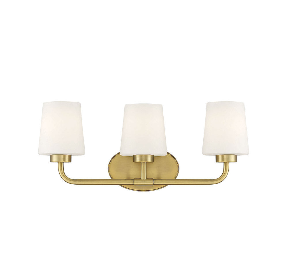 Savoy House Capra 3-Light Bath Vanity Warm Brass