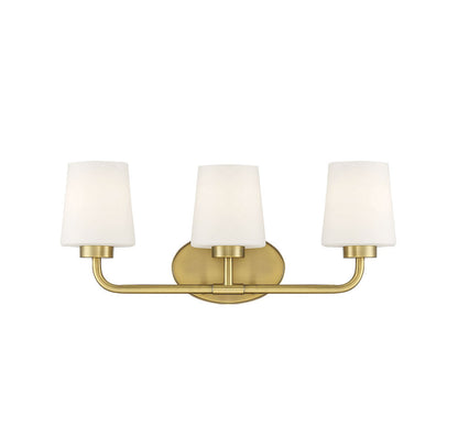 Savoy House Capra 3-Light Bath Vanity Warm Brass