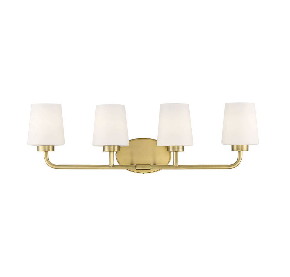 Savoy House Capra 4-Light Bath Vanity Warm Brass