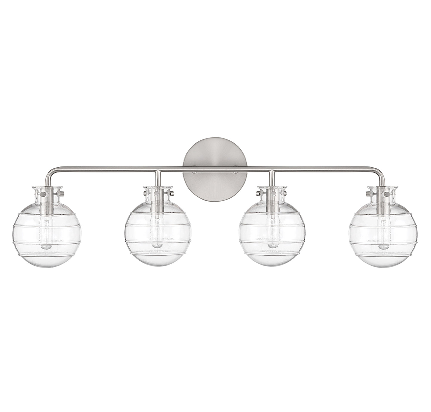 Mason 4-Light Bathroom Vanity Light in Satin Nickel