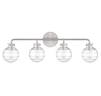Mason 4-Light Bathroom Vanity Light in Satin Nickel