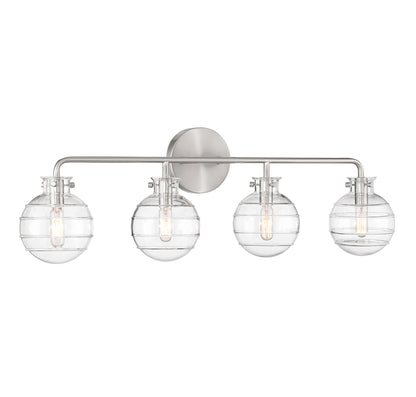 Mason 4-Light Bathroom Vanity Light in Satin Nickel