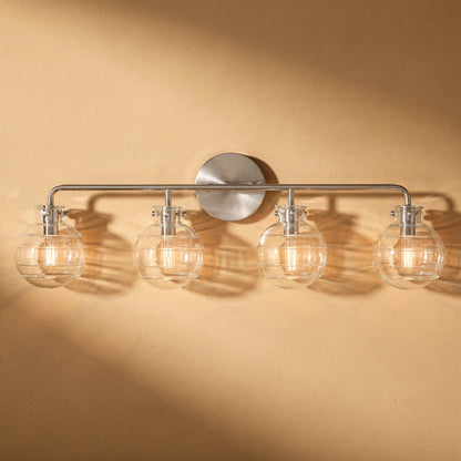 Mason 4-Light Bathroom Vanity Light in Satin Nickel