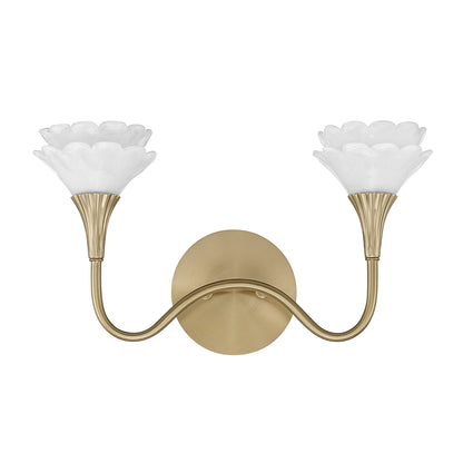 Savoy House Florena 2-Light Bathroom Vanity Light - Noble Brass, view 3