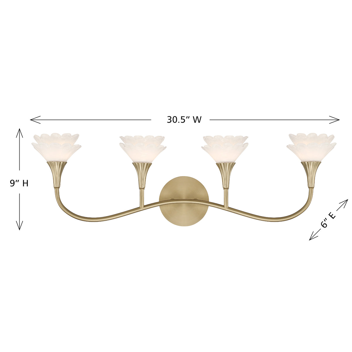 Florena 4-Light Bathroom Vanity Light