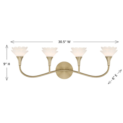 Florena 4-Light Bathroom Vanity Light
