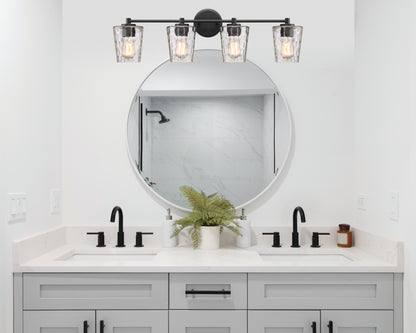Ballas 4-Light Bathroom Vanity Light - Satin Nickel