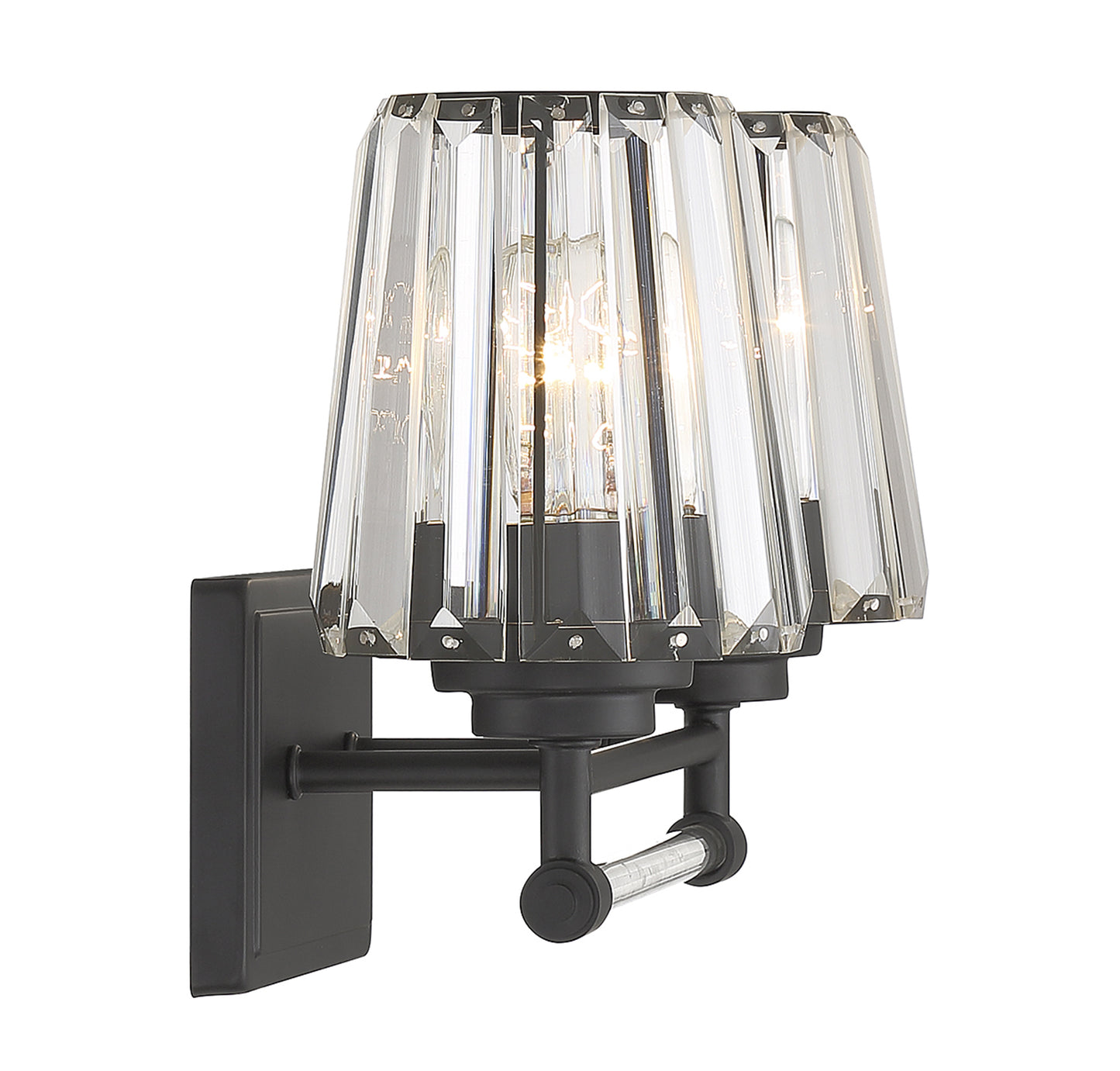 Garnet 2-Light Bathroom Vanity Light in Polished Nickel