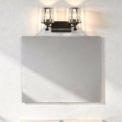 Garnet 2-Light Bathroom Vanity Light in Polished Nickel