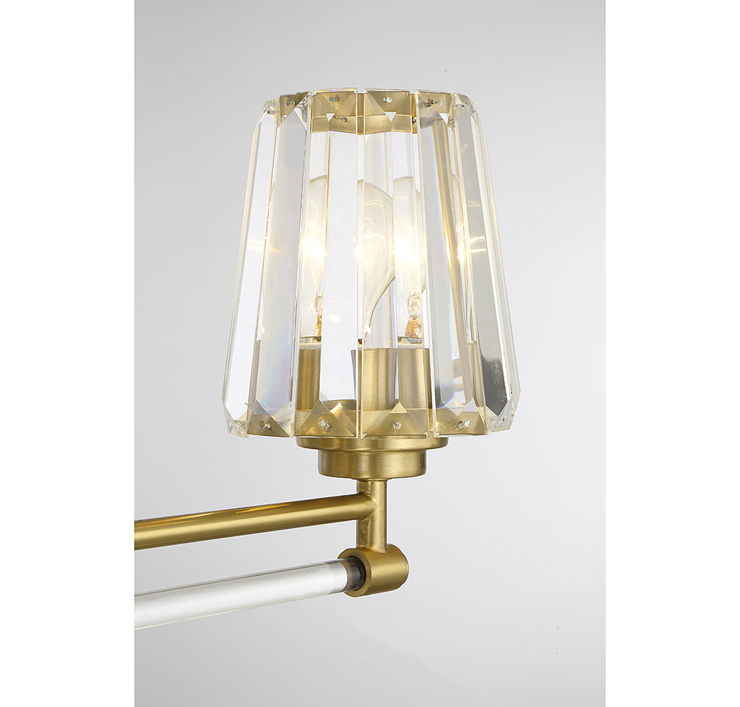 Garnet 3-Light Bathroom Vanity Light in Polished Nickel