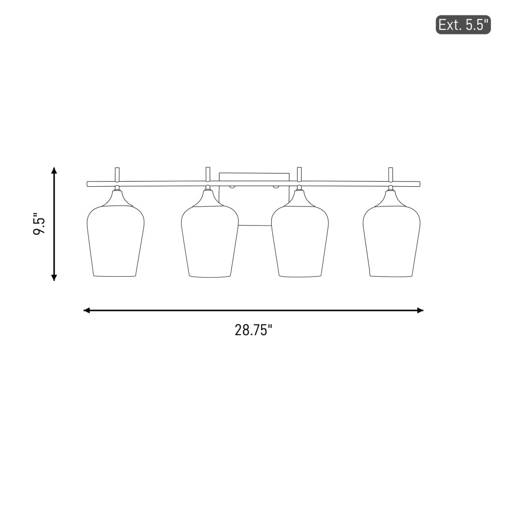 octave 4 light bathroom vanity light in 8 6030 4 128