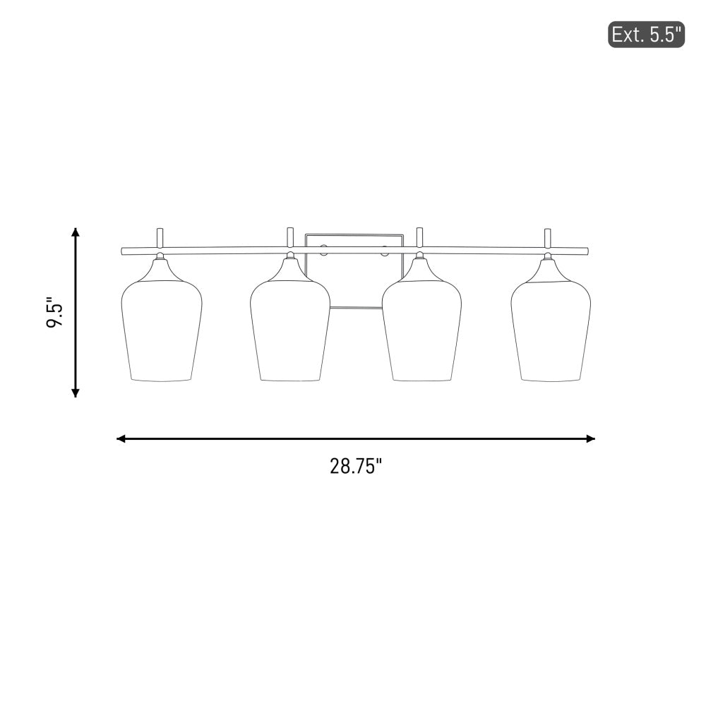 octave 4 light bathroom vanity light in 8 6030 4 128