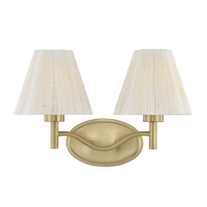 Savoy House Rosa 2-Light Bathroom Vanity Light by Breegan Jane - Noble Brass