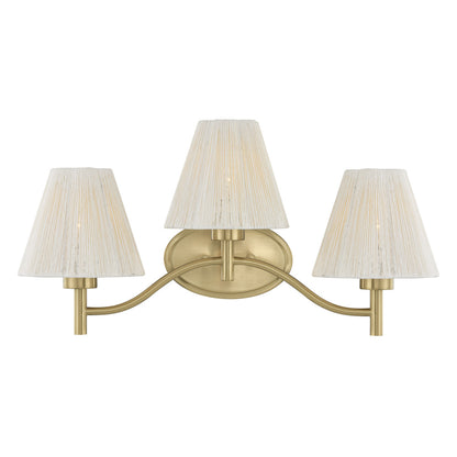 Savoy House Rosa 3-Light Bathroom Vanity Light by Breegan Jane - Noble Brass