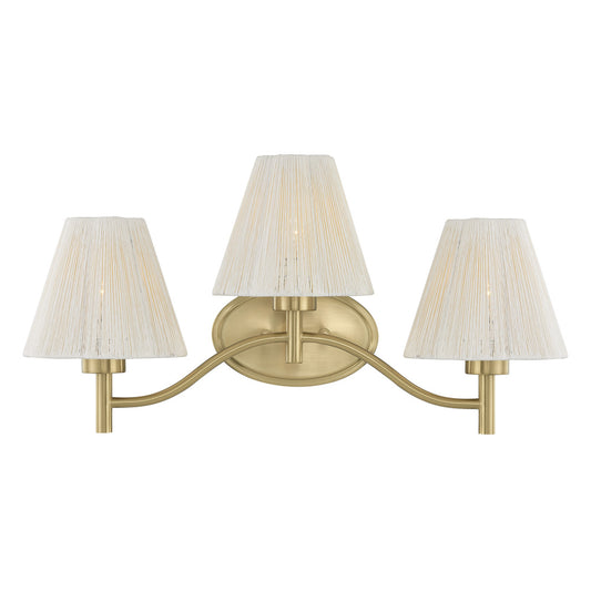 Savoy House Rosa 3-Light Bathroom Vanity Light by Breegan Jane - Noble Brass