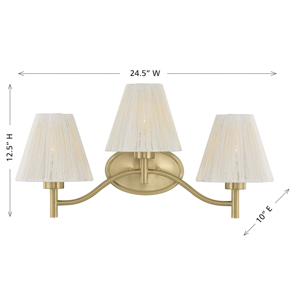 Savoy House Rosa 3-Light Bathroom Vanity Light - alternate view