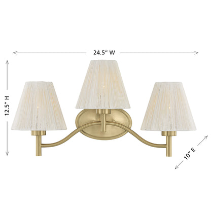 Savoy House Rosa 3-Light Bathroom Vanity Light - alternate view