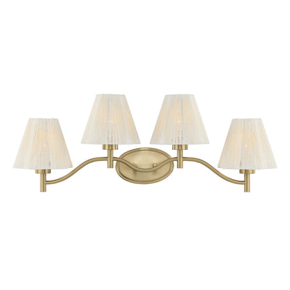 Savoy House Rosa 4-Light Bathroom Vanity Light by Breegan Jane - Noble Brass