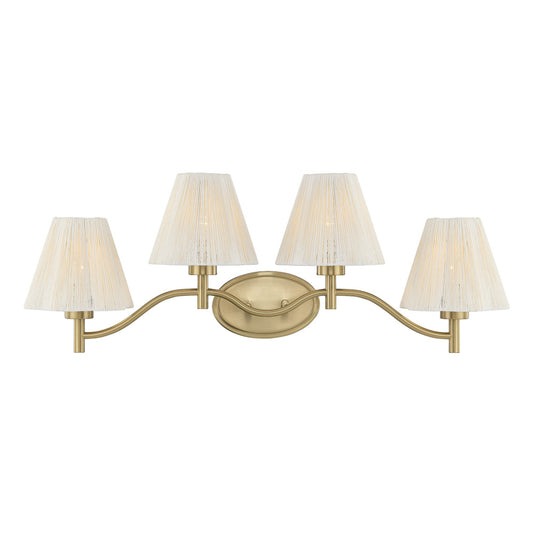 Savoy House Rosa 4-Light Bathroom Vanity Light by Breegan Jane - Noble Brass