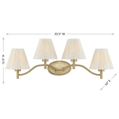 Savoy House Rosa 4-Light Bathroom Vanity Light - alternate view